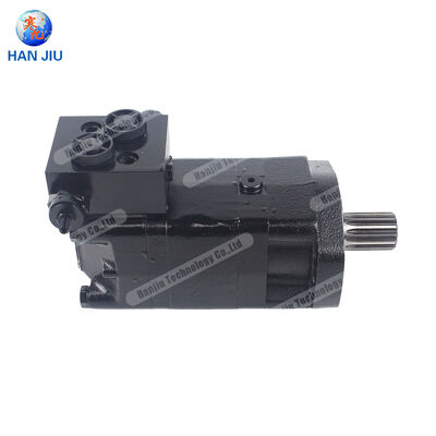 Hydraulic motor with external brake valve, BMSY-315 with 6 hole mounting, 31.75mm spline shaft, 7/8-14 UNF Port A and B