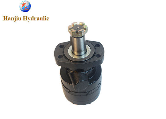 BMER Series 350ml/r Orbital Hydraulic Motor with 4-Hole Flange G 1/2 Port and 1-1/2” Tapered Shaft
