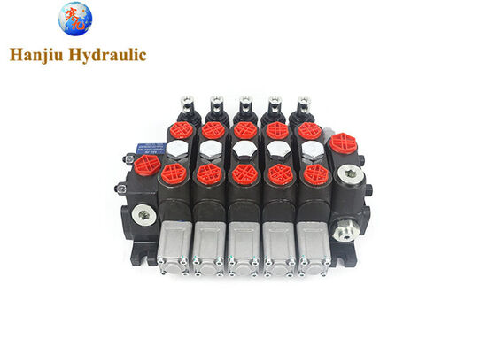 Hand Control Valve DCV100,hydraulic Directional Control Valve 26.5 GPM, 5Spools manual control