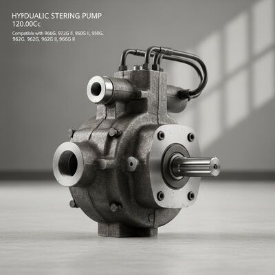 120.00Cc Hydraulic Steering Pump for Wheel Bulldozer Compatible with 966G 972G II 950G II 950G 972G 962G 962G II 966G II