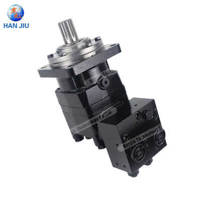 Hydraulic Motor with External Relief Valve, BMT-160-4-FC-M1, 160 ml/r, 4-Hole Mounting Flange, Splined Shaft