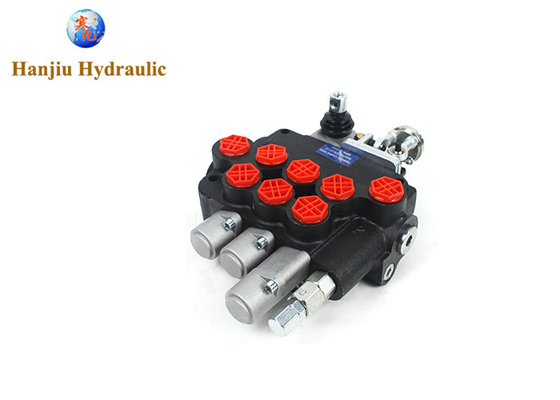 دریچه هیدرولیک Monoblock 3P80 کنترل هوا نوع + کنترل دستی با BSPP 1/2 پورت برای ماشین های برداشت