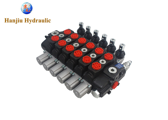 HSSD8 دریچه جرثقیل جنگل 6 بانک سیلندری اسپول نوع بخش جایگزین دریچه های هیدرولیکی Walvoil